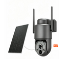 Tuya APP 4MP 7200Mah Battery Solar Panel WIFI/4G AOV Outdoor ptz ip camera