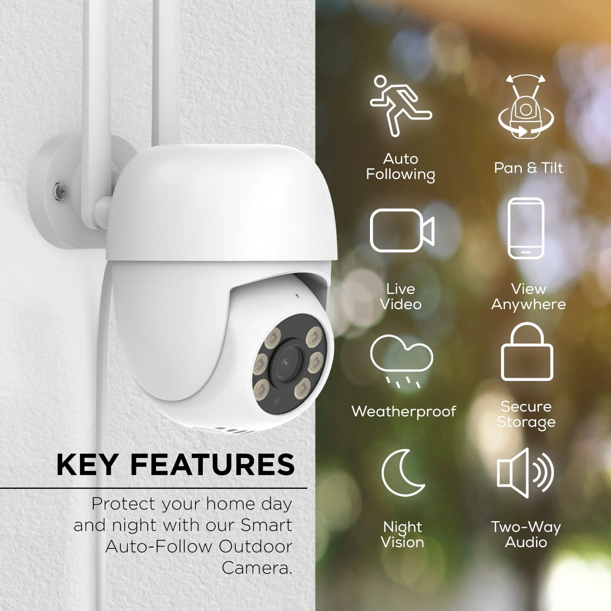 InLifeCam 4.0mp Tuya Smart app Wi-Fi PTZ Wireless IP Camera