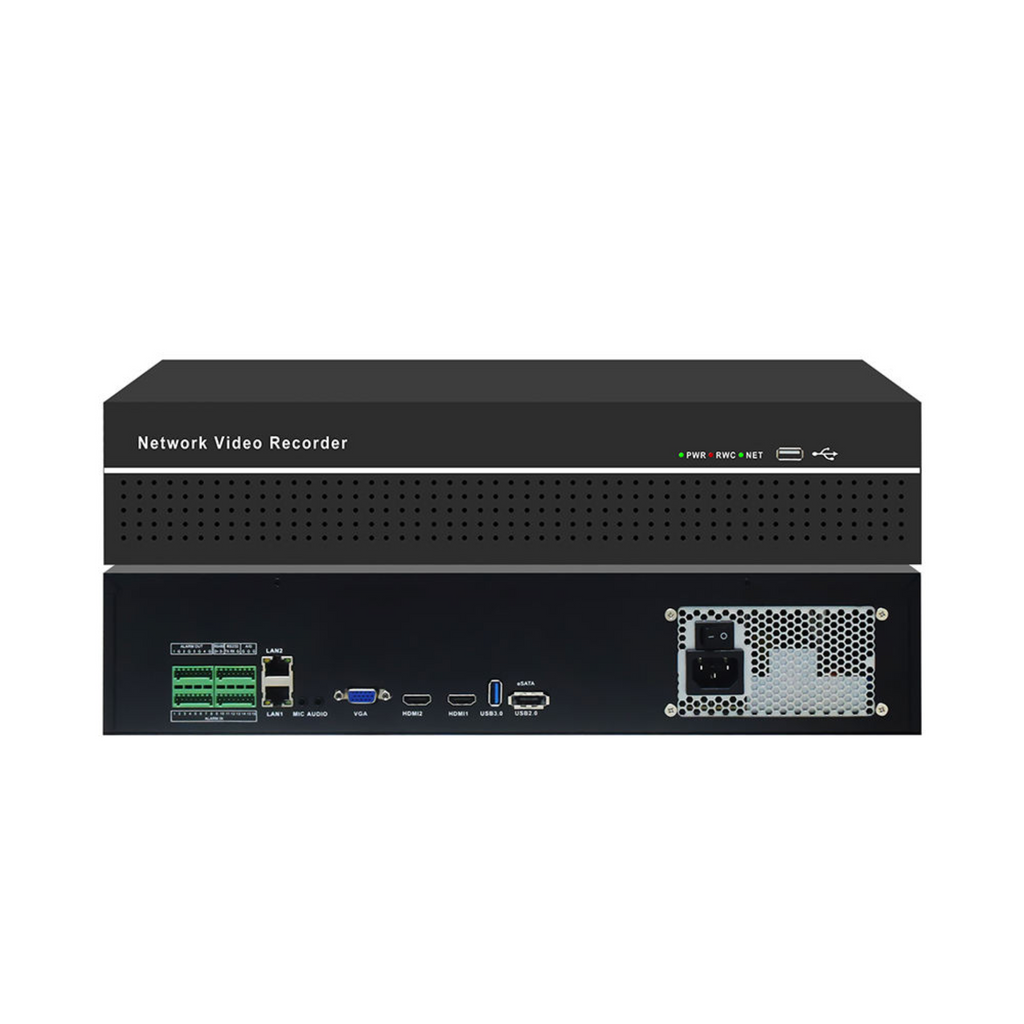 4K HD 64CH NVR Kit H.265 Video Compression App Motion Detection 8*14TB Embedded NVR Recorder Security Camera CCTV System Alarm