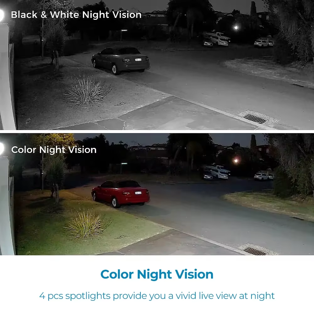 5X Optical Zoom 5MP Outdoor WiFi IP PTZ Camera 2.4/5Ghz Dual Band Humanoid Tracking Spotlight Color Night Vision Security Camera
