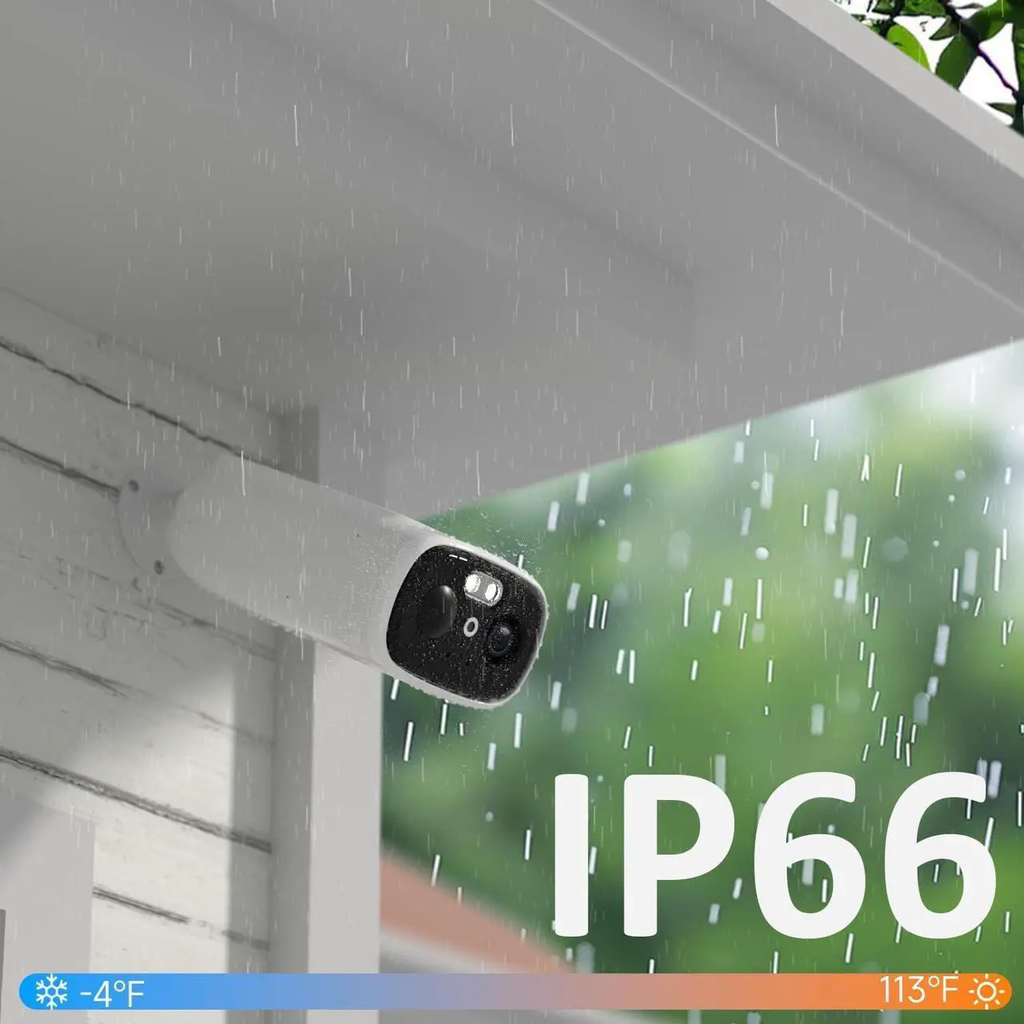 InLifeCam Tuya Smart APP 2K Solar Camera Outdoor Wireless, 5/2.4Ghz WiFi Cameras for Home Security, AI Motion Detection