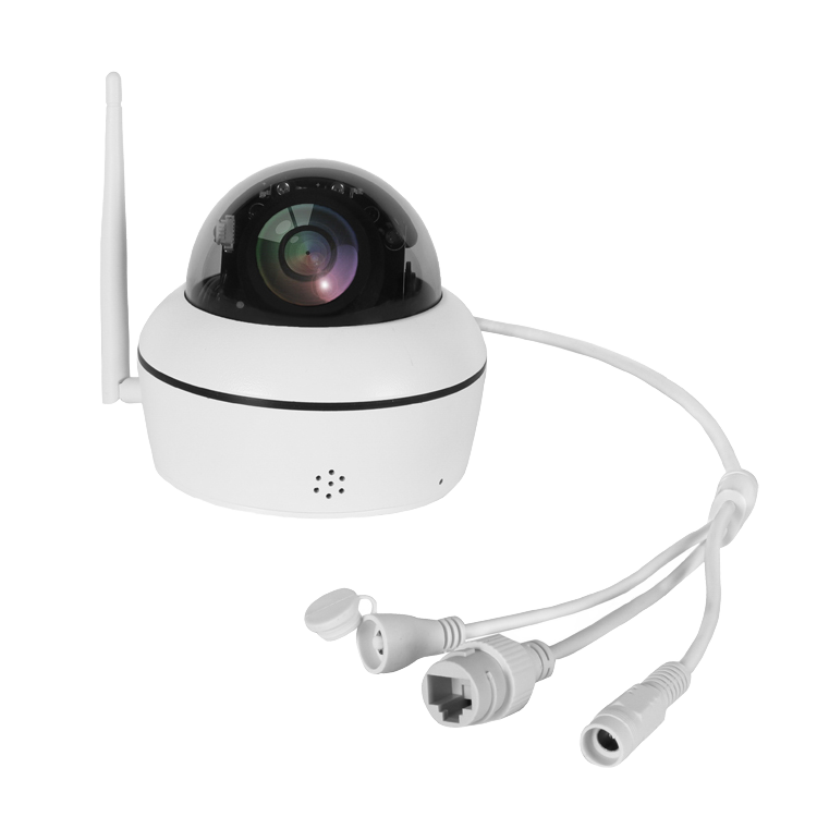 5MP Full Color Night Vision Camera 4X Zoom PTZ Camera IP66 POE Camera AI Human Vehicle Detection CCTV