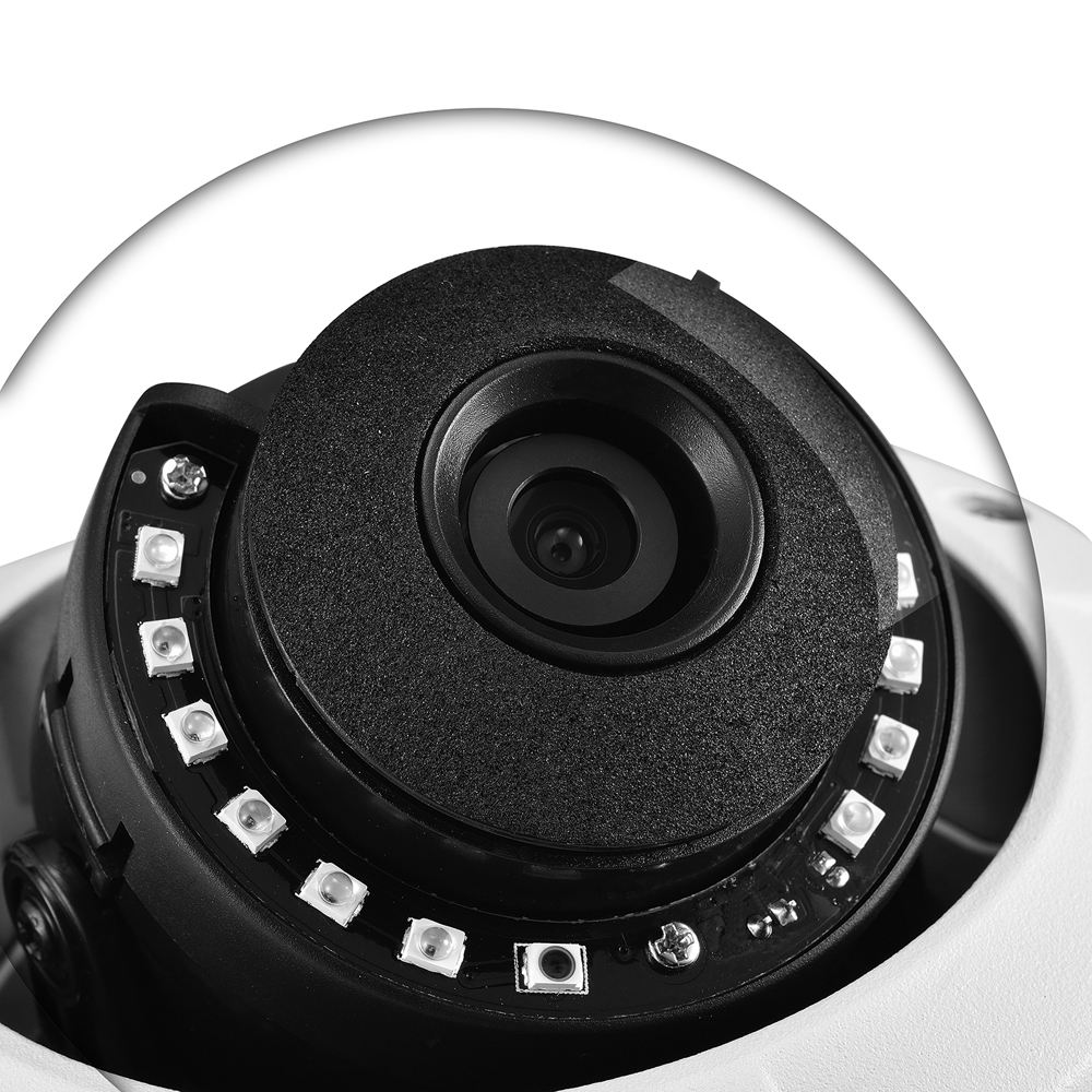 8MP POE IP Dome Camera 4K Vandal-Resistant IR Digital Color Waterproof Housing Night Vision NVR Support CMOS Sensor H.265/H.264