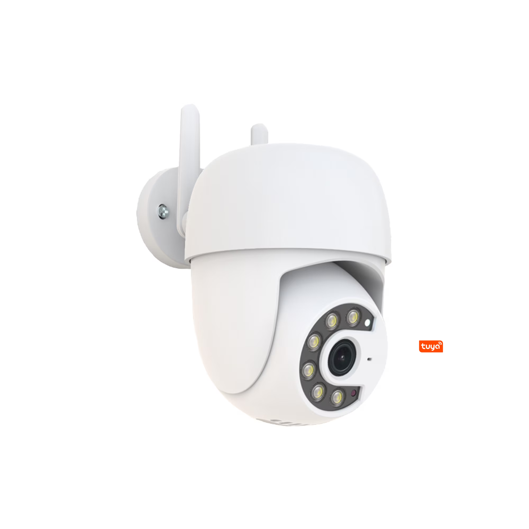 Tuya Smart APP 5.0MP Outdoor Security 355° Pan 90° Tilt Dual Light Full-Color Night Vision 2.4G WiFi Home IP Network