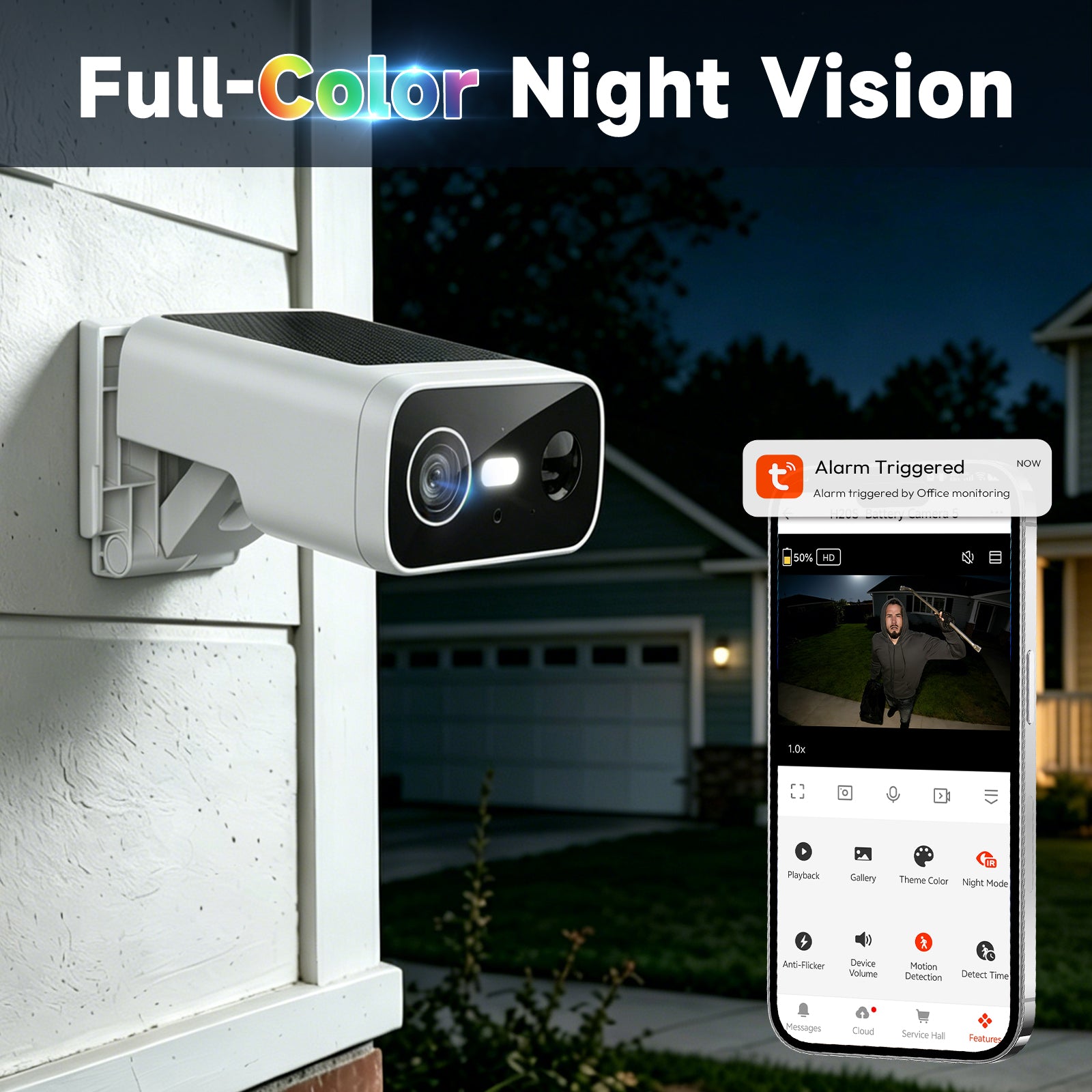 Tuya APP 3MP Solar Camera Bullet WIFI IP Camera