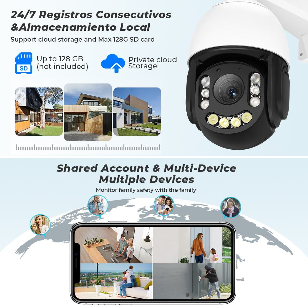 12MP 8MP PoE IP CCTV Security Network Ptz Camera Ip66 Waterproof Auto Track Vehicle Detection Full Color Imx577 Sensor 4k Camera