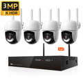 Tuya Smart App 8CH 3.0MP Wireless WIFI IP Camera CCTV Security PTZ Camera Security System