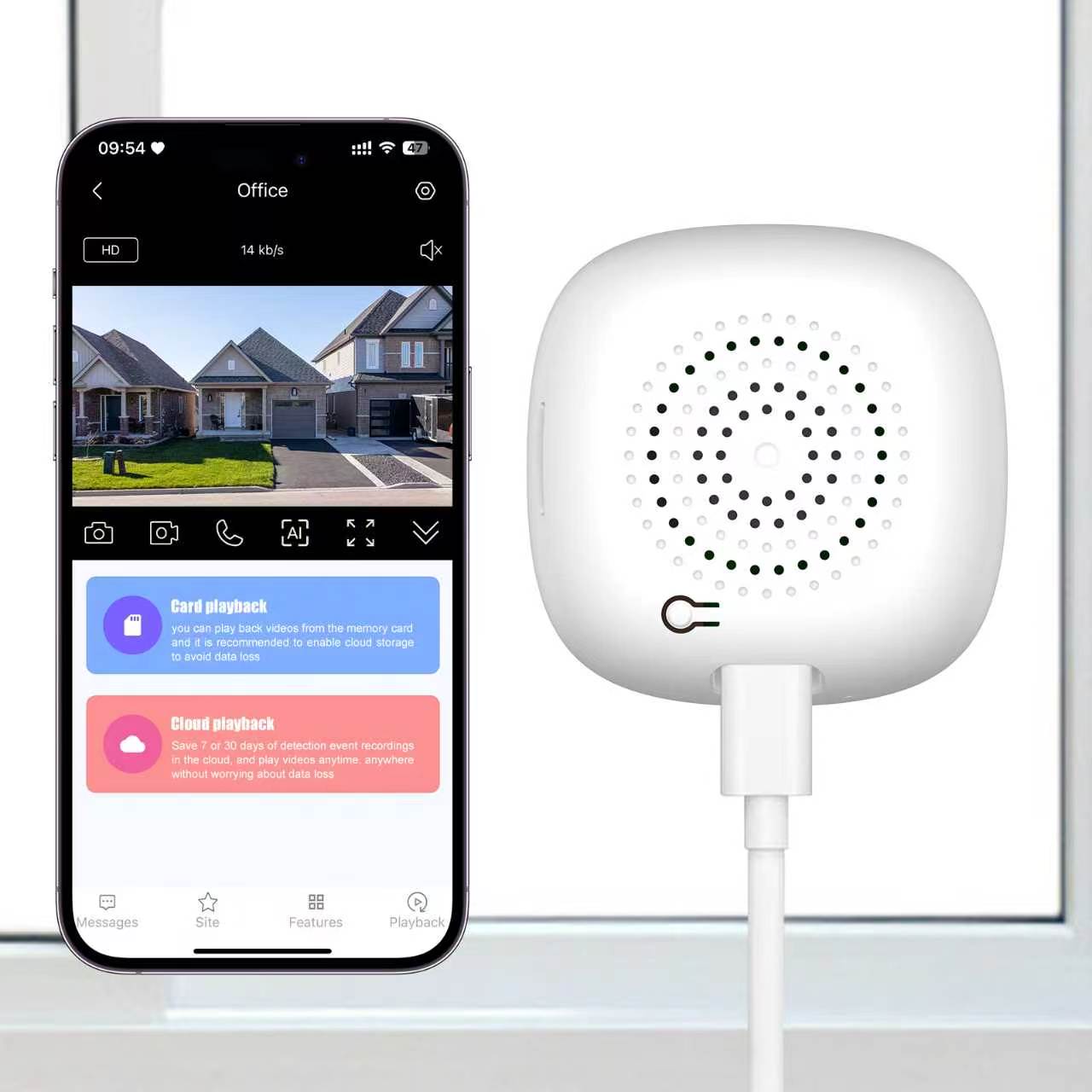 Tuya APP Window WIFI IP Camera Cube