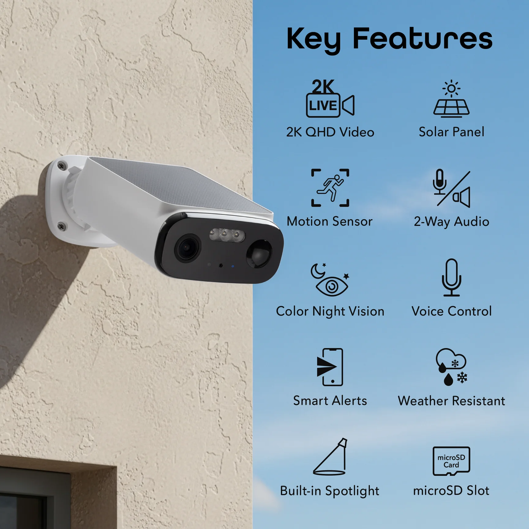 Tuya Smart APP 5MP Solar Battery WIFI Camera