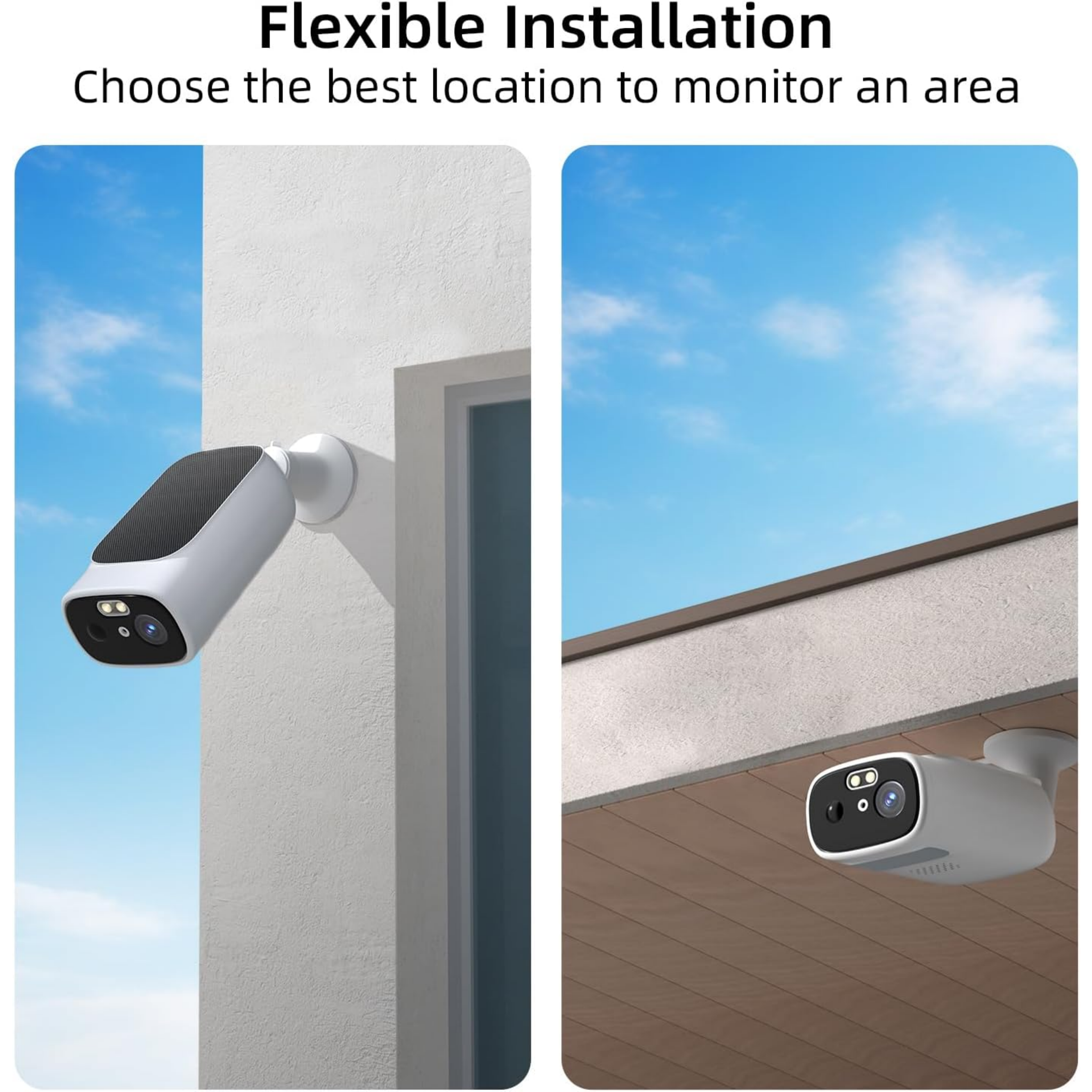 InLifeCam Tuya Smart APP 2K Solar Camera Outdoor Wireless, 5/2.4Ghz WiFi Cameras for Home Security, AI Motion Detection