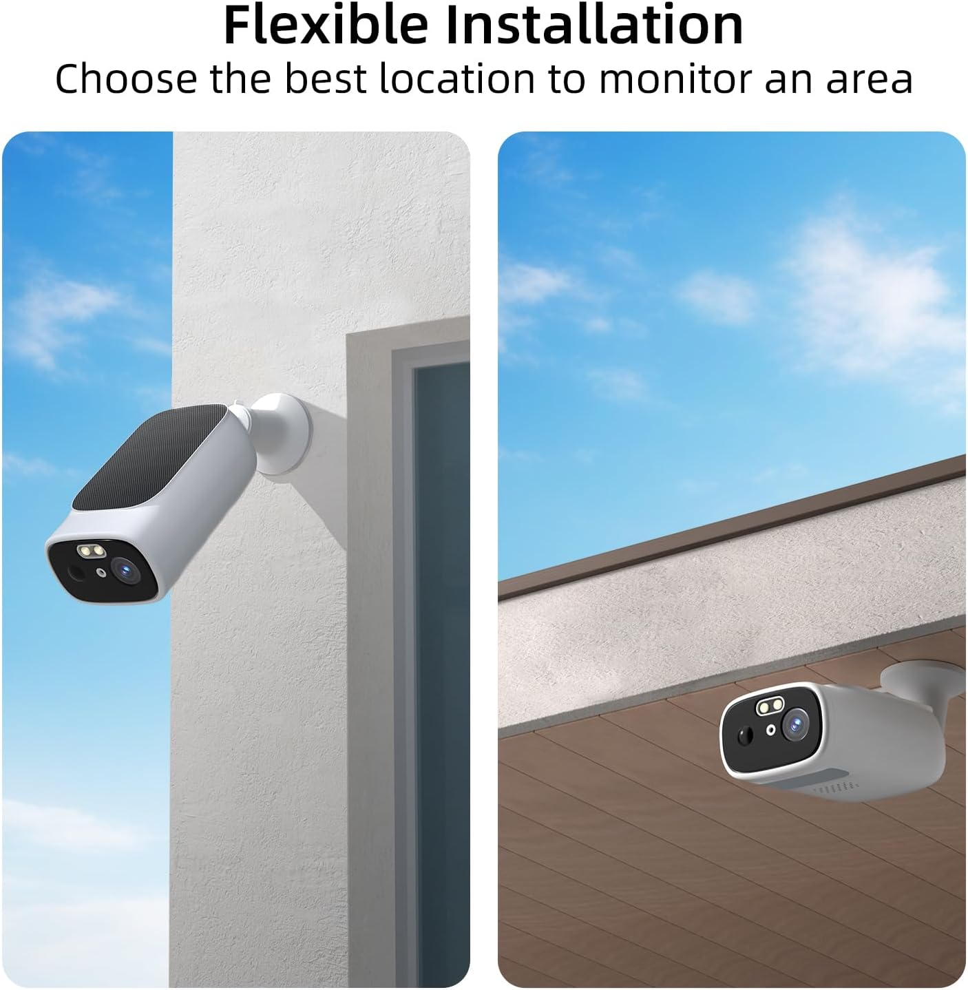 InLifeCam Tuya Smart APP 2K Solar Camera Outdoor Wireless, 5/2.4Ghz WiFi Cameras for Home Security, AI Motion Detection