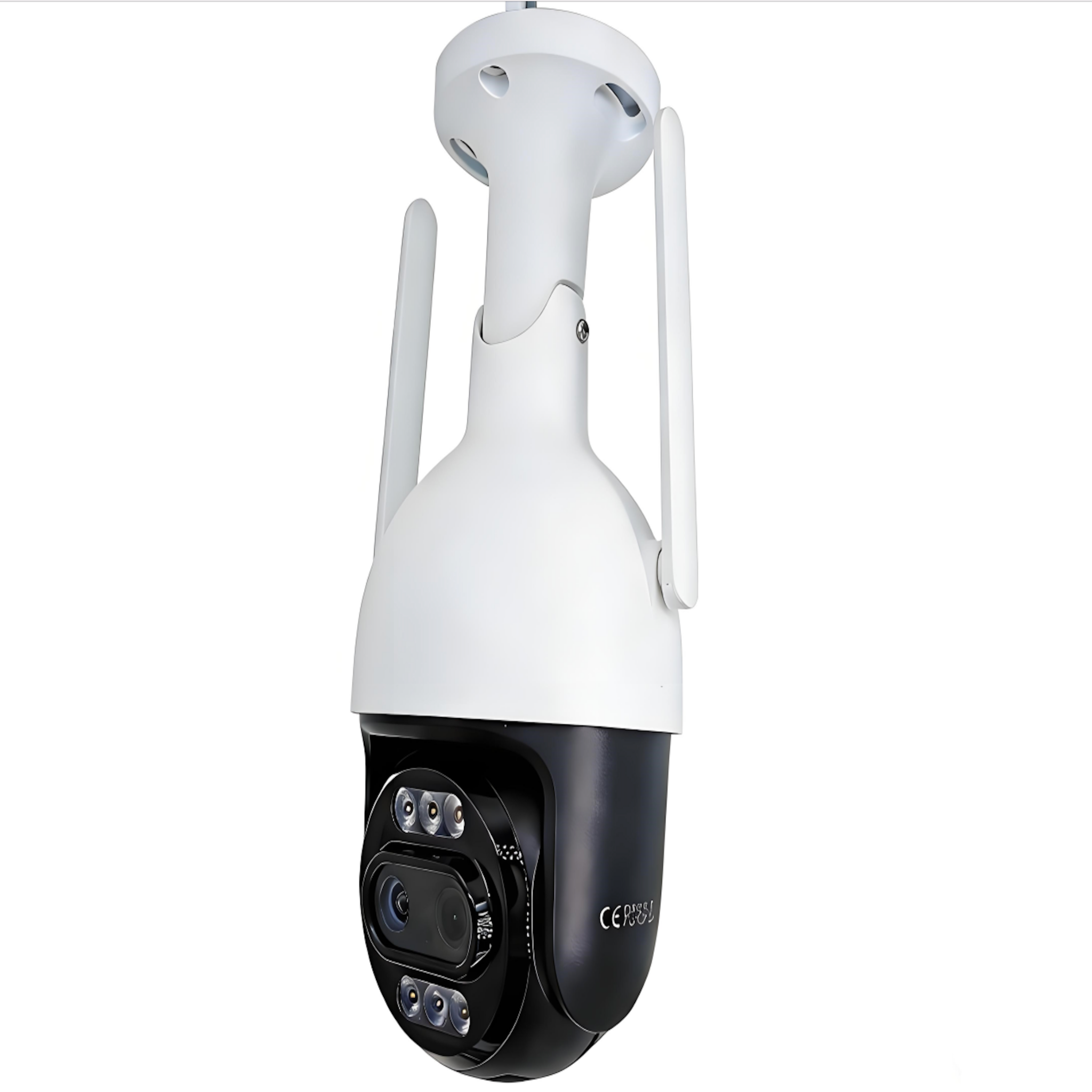 Outdoor 2*4MP Dual Lens Optical Zoom WiFi PTZ Security Camera Auto Zoom Tracking AI Human Vehicle Detect Color Night Vision