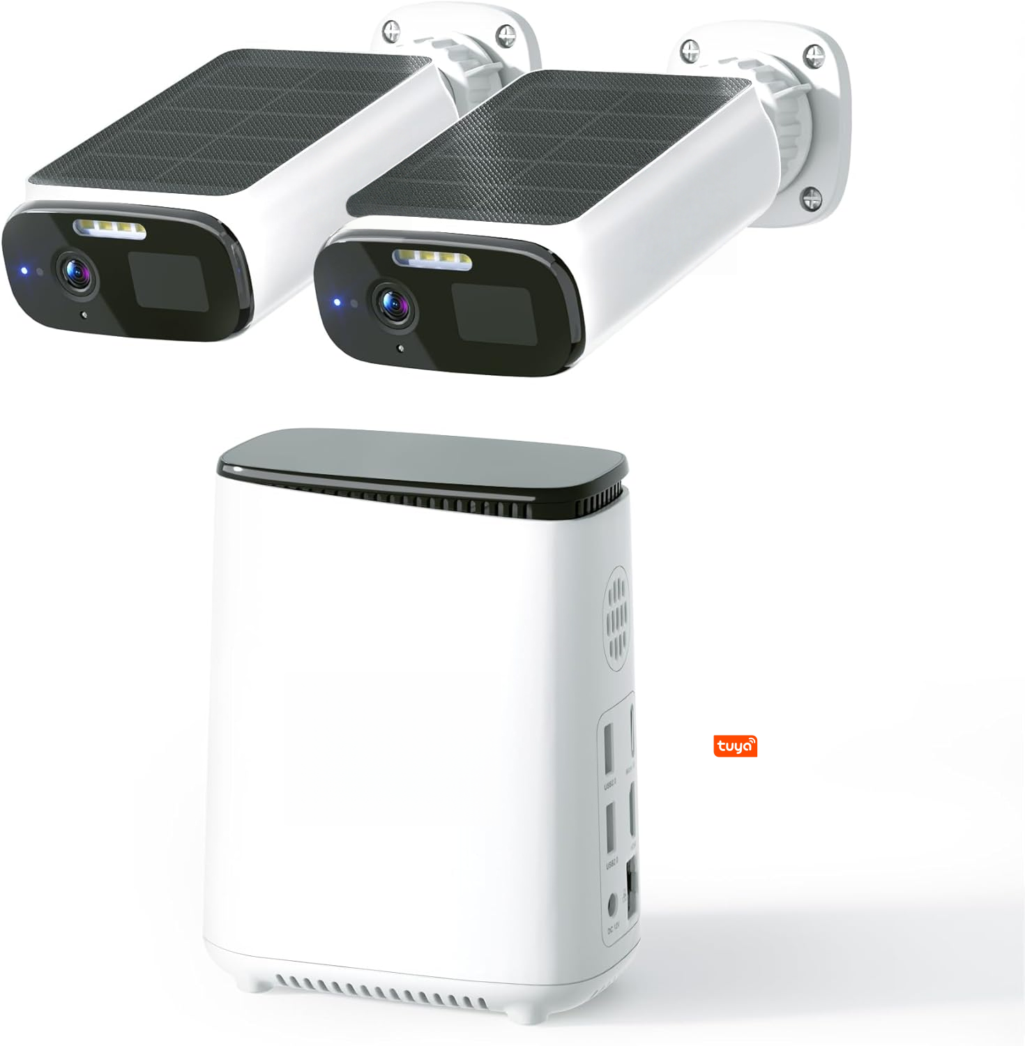 Homebase Battery 5MP Solar Wall Light Camera Kit