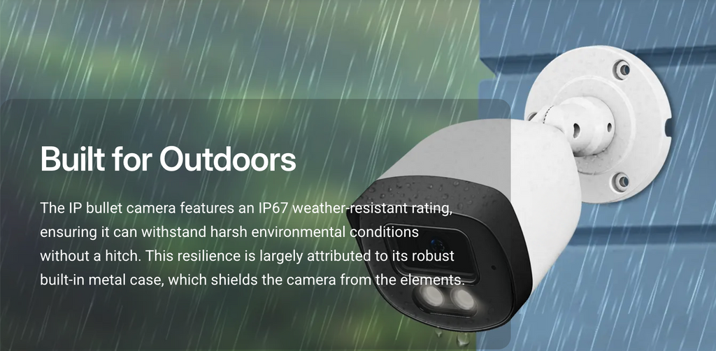 Tuya Smart APP 4K 8MP Outdoor POE Metal Bullet IP Camera Network Camera CCTV