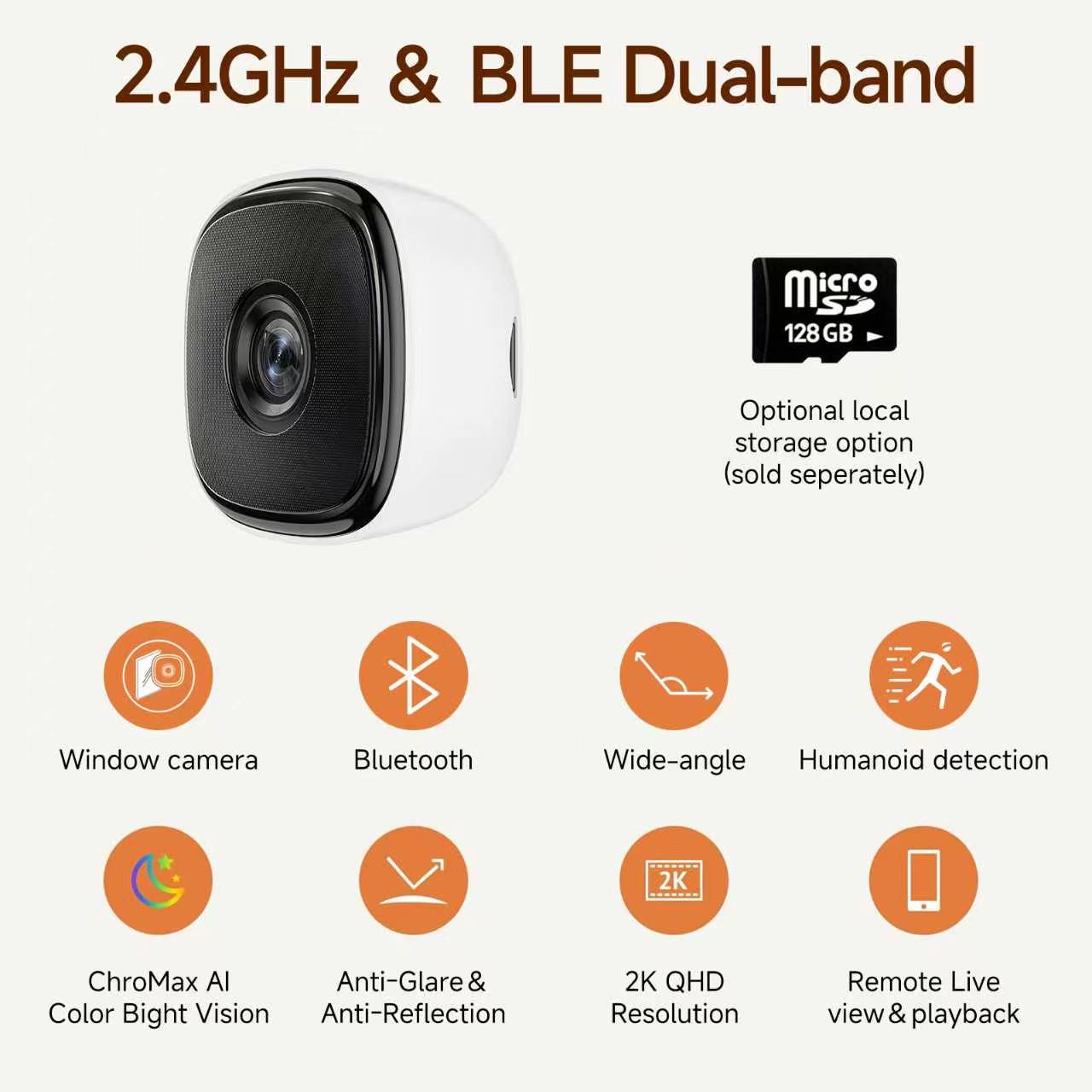 Tuya APP Window WIFI IP Camera Cube