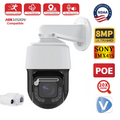 8MP 20X Optical Zoom High Speed Dome PTZ POE IP Camera Dual Light Outdoor With IMX415 Human AI Auto Tracking Wiper CCTV Camera