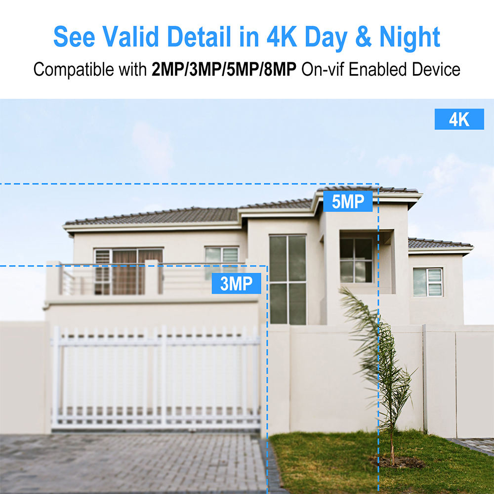 4K HD 64CH NVR Kit H.265 Video Compression App Motion Detection 8*14TB Embedded NVR Recorder Security Camera CCTV System Alarm