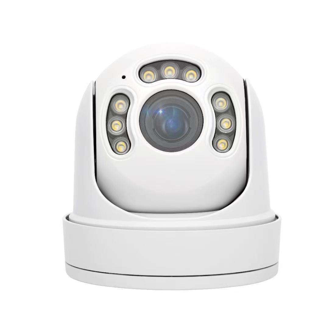 8MP 4K 4X Zoom Outdoor Metal IP66 Waterproof Dome Camera, H.265+ 40m IR Two-Way Audio, TF 128GB, OEM 4K PTZ Camera