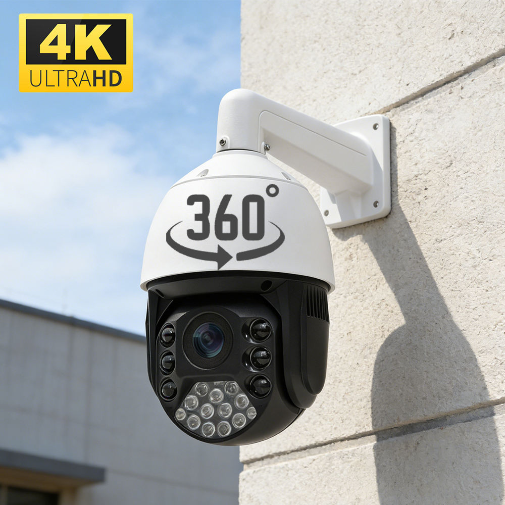 4k Cctv Camera 36X Ptz Security Camera with Two-Way Audio TF Card Support Outdoor Security IP Camera Surveillance Camera