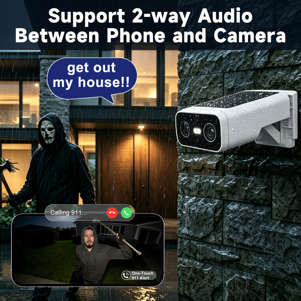 Tuya APP 3MP Solar Camera Bullet WIFI IP Camera