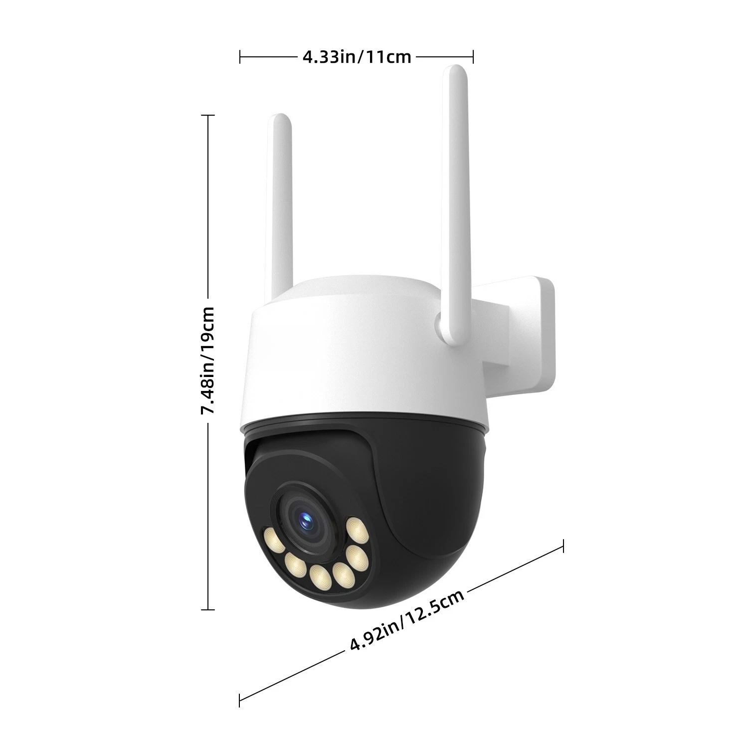 InLifeCam Tuya Smart APP 3.0MP Outdoor Mini PTZ Pan Tilt PT IP Camera Wireless Security Camera PTZ Smart Outdoor 2.4Ghz