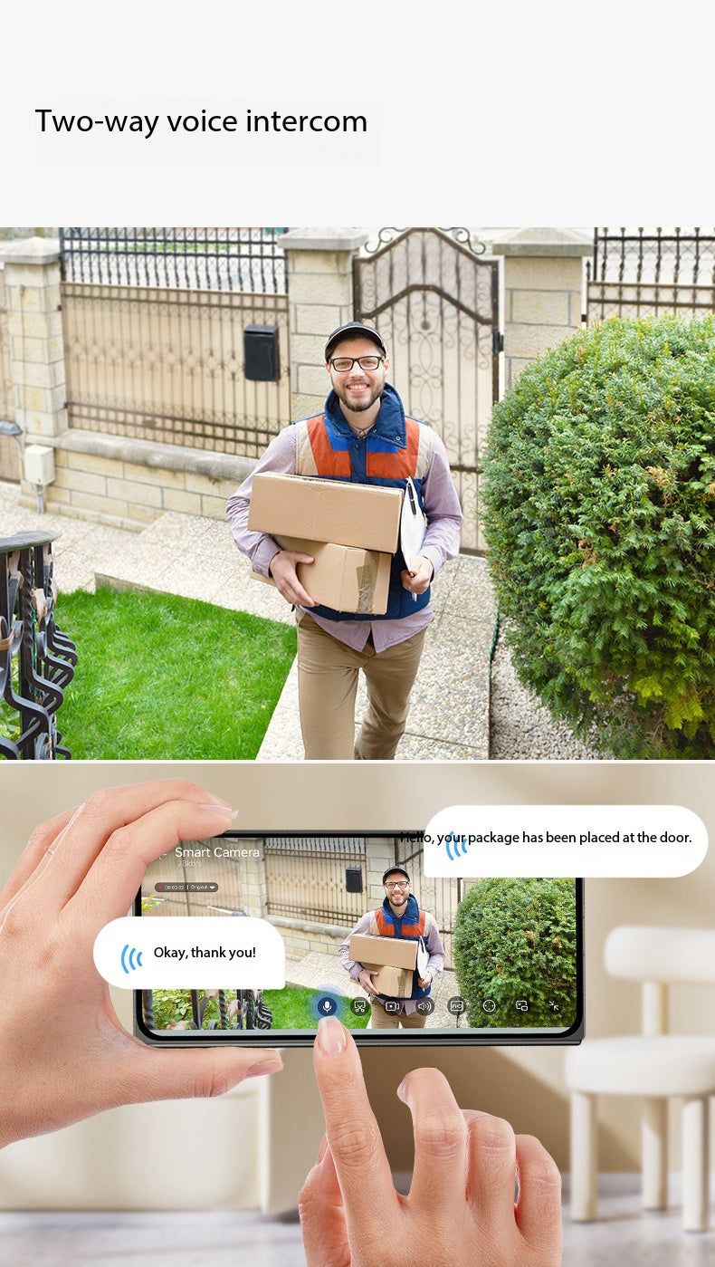 Tuya Smart APP OEM Outdoor WI-FI Wireless PTZ Camera 6MP 3 Lens 3 Screen CCTV Security WiFi Camera 4 Lenses Connect Phone