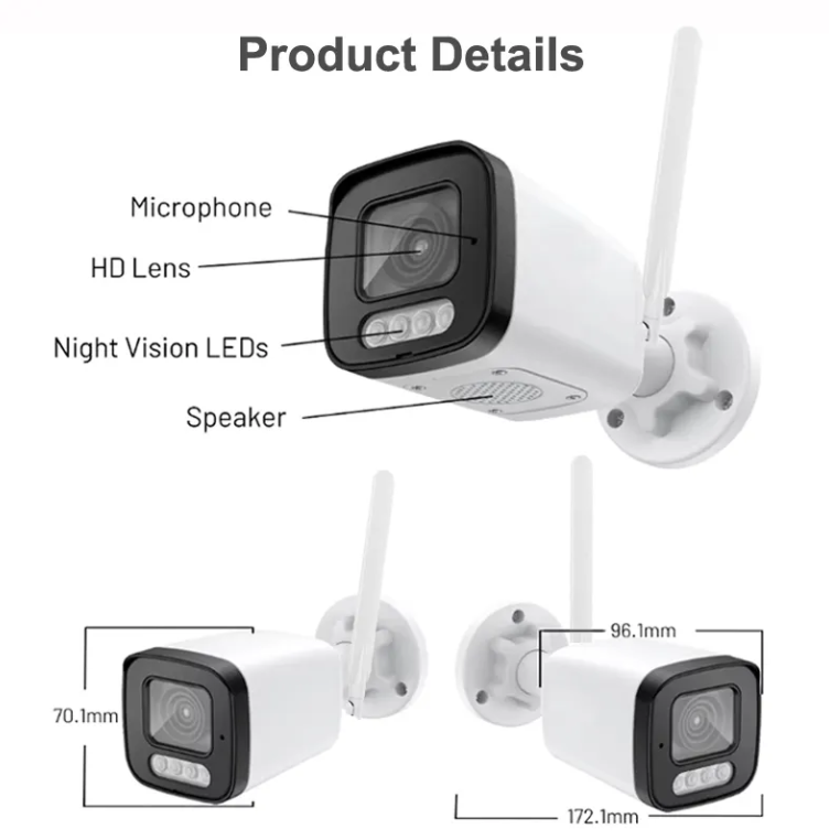 InLifecam 4.0mp Tuya Smart app Wifi Bullet Metal IP Camera