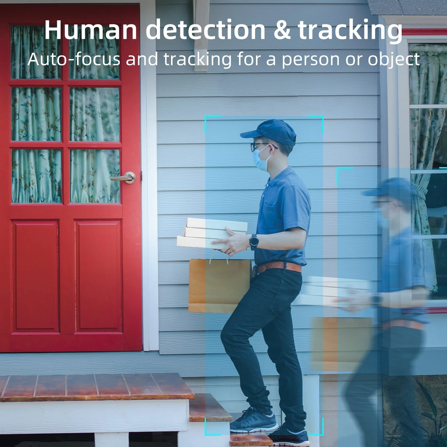 InLifeCam Tuya Smart APP 3.0MP Outdoor Mini PTZ Pan Tilt PT IP Camera Wireless Security Camera PTZ Smart Outdoor 2.4Ghz