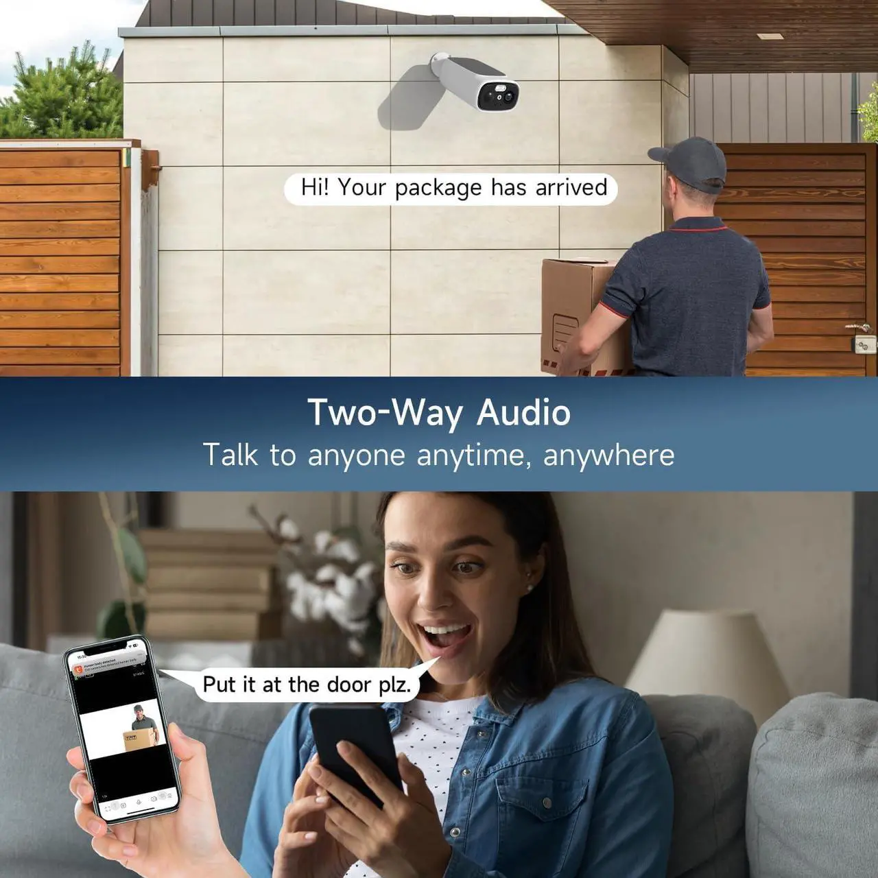 InLifeCam Tuya Smart APP 2K Solar Camera Outdoor Wireless, 5/2.4Ghz WiFi Cameras for Home Security, AI Motion Detection