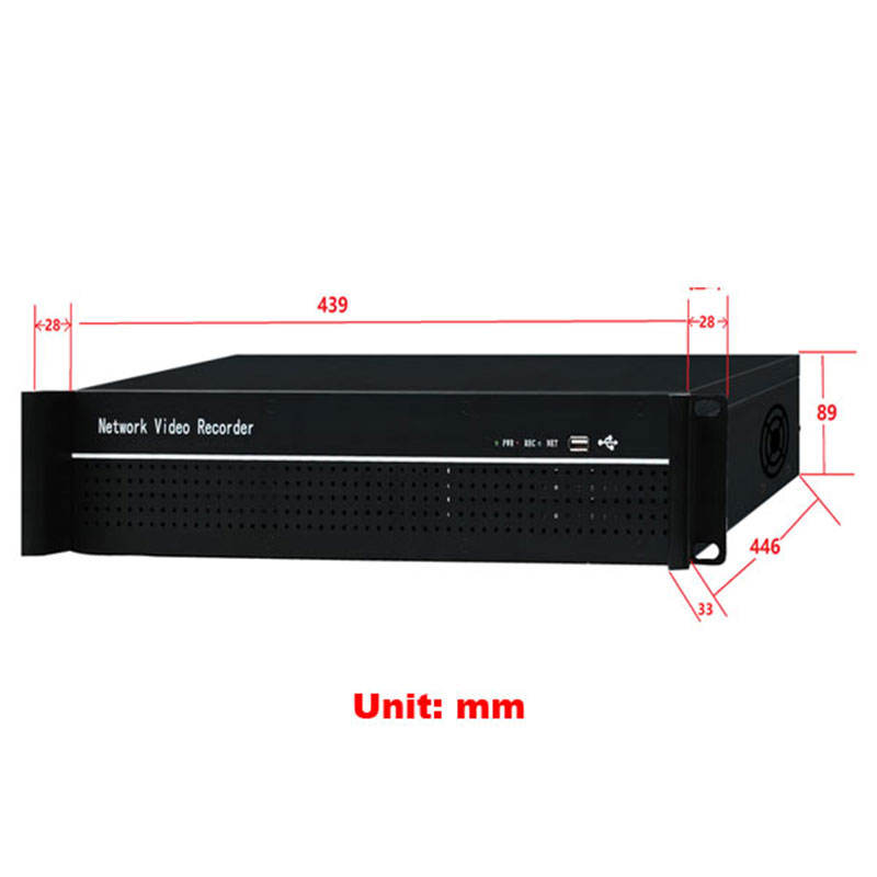 4K HD 64CH NVR Kit H.265 Video Compression App Motion Detection 8*14TB Embedded NVR Recorder Security Camera CCTV System Alarm