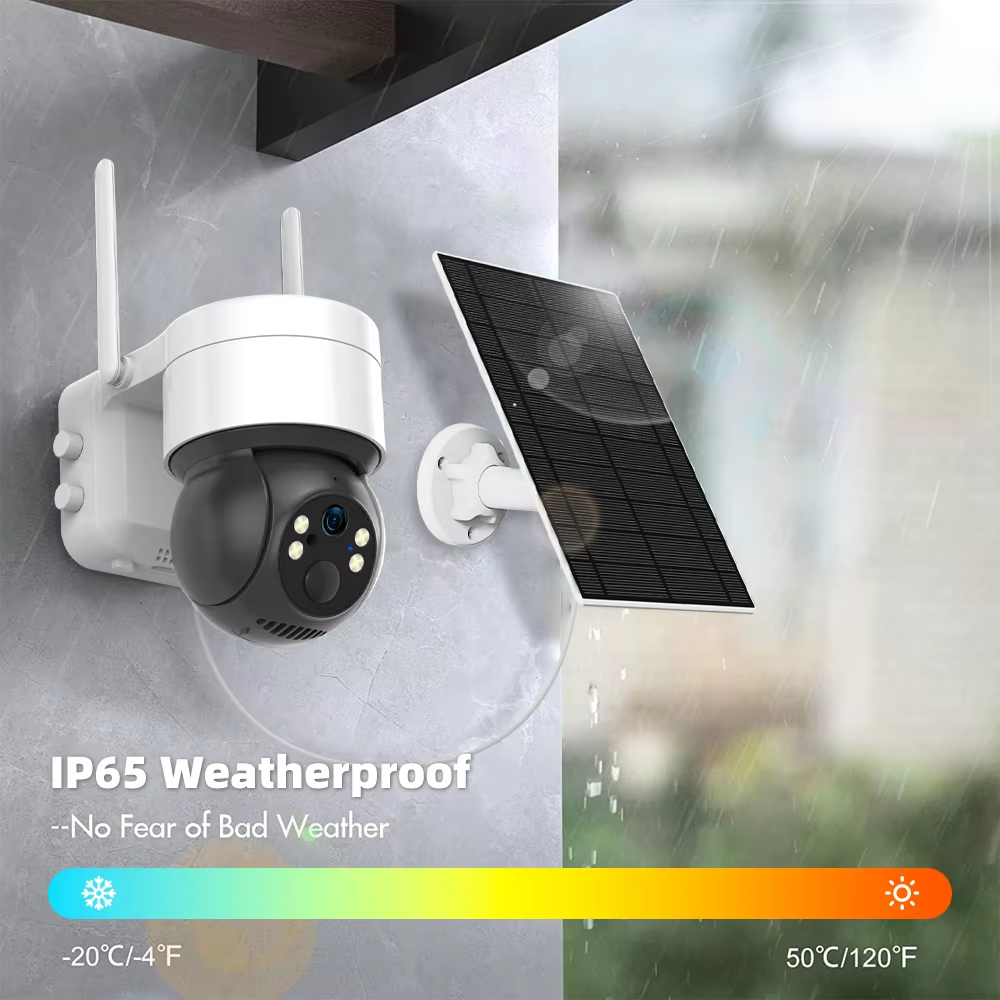 Tuya SmartLife 4G 3MP IP65 Waterproof Human Tracking Full Color Night Vision Surveillance Smart Security Solar CCTV IP Camera