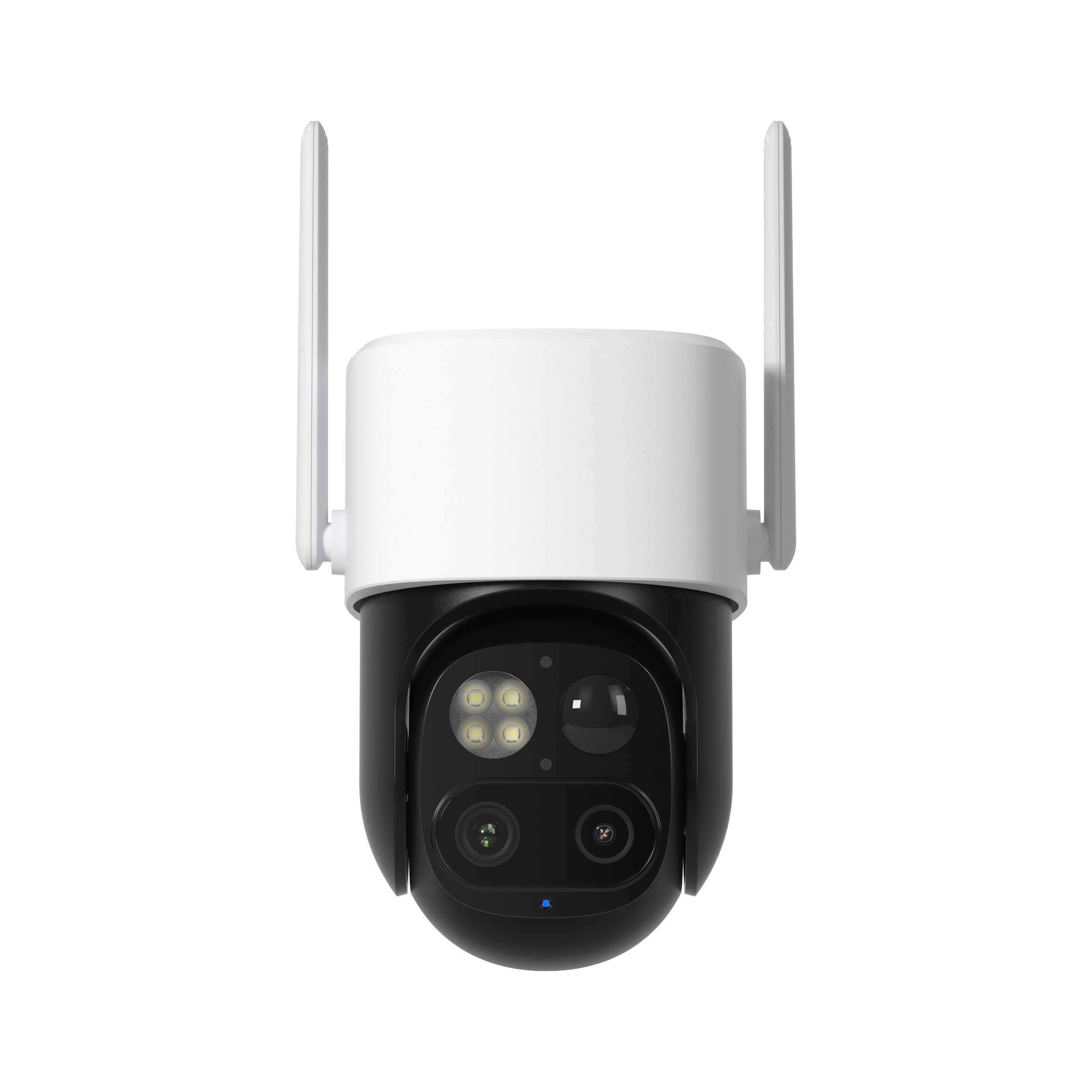 Solar WiFi 6 Dual-Lens CMOS Battery Camera 5MP Outdoor Security Built-In Siren Wide Angle Full Color Night Vision IP65