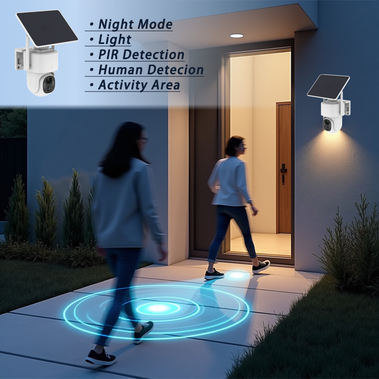 InLifeCam Tuya Smart APP 3MP 4G /WI-FI Battery PT Camera Solar IP Camera Use for Home Farm Store Market