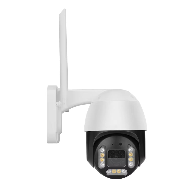8MP 5X Zoom Smart 4k Poe PTZ Security Camera Color Night Vision Ai Humanoid Detection 30m IR Distance IP66 Cloud Data Storage