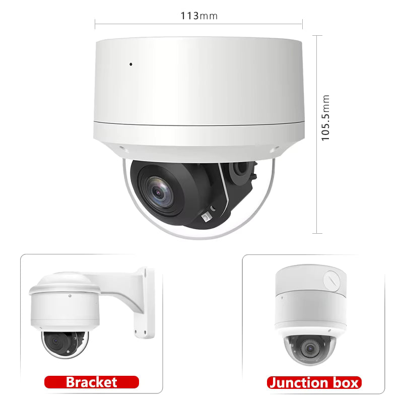 8MP Mini Two Way Audio Sony POE IP PTZ Camera 5X Digital Zoom OEM Hik Protocol WDR IP66 Outdoor IR 4K Network Security Camera