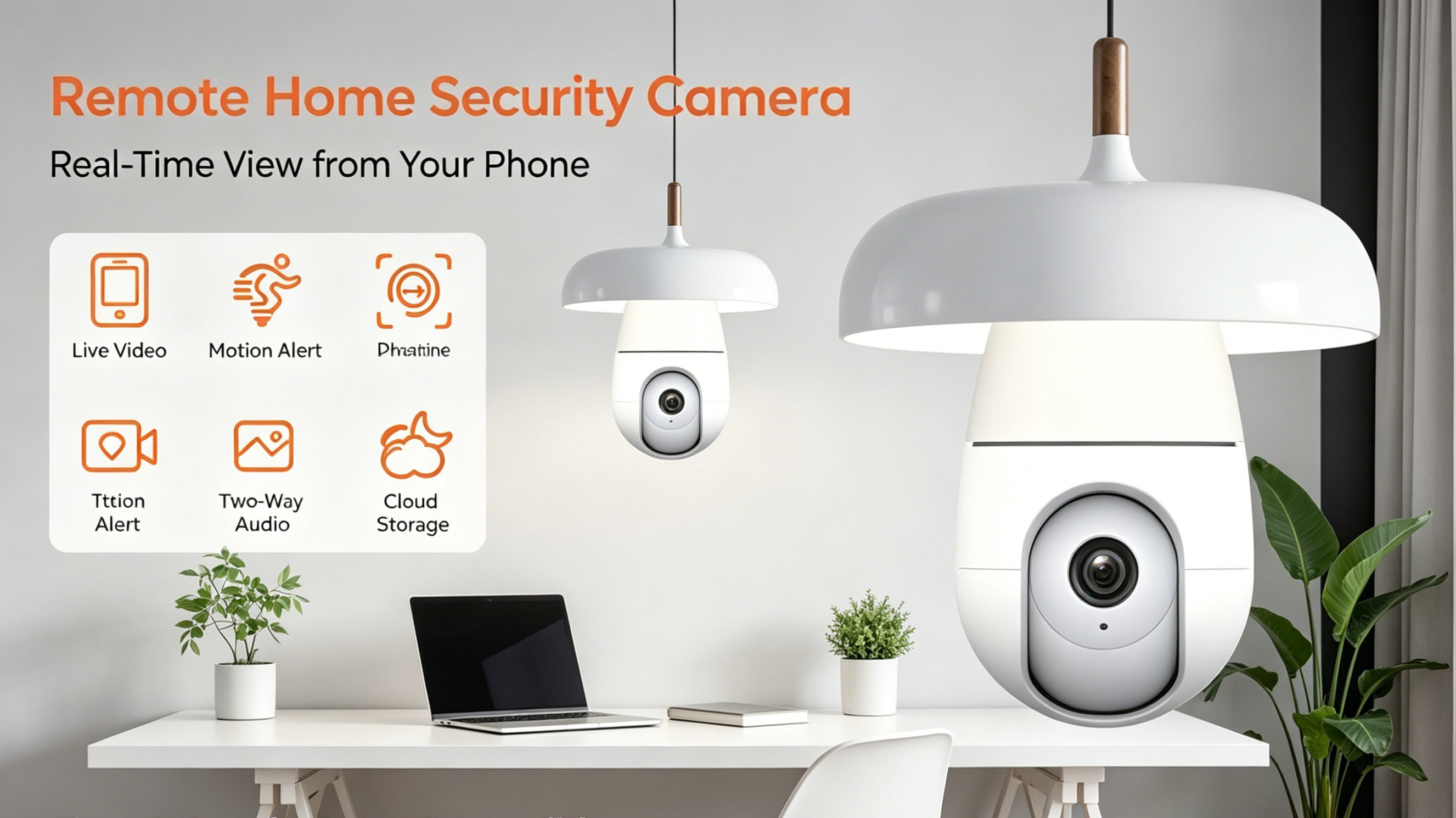 Tuya APP 3MP Indoor Panorama Bulb Indoor WIFI IP Camera