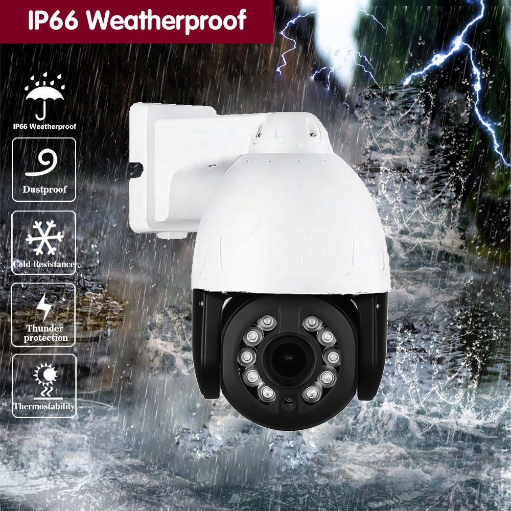 12MP 8MP PoE IP CCTV Security Network Ptz Camera Ip66 Waterproof Auto Track Vehicle Detection Full Color Imx577 Sensor 4k Camera