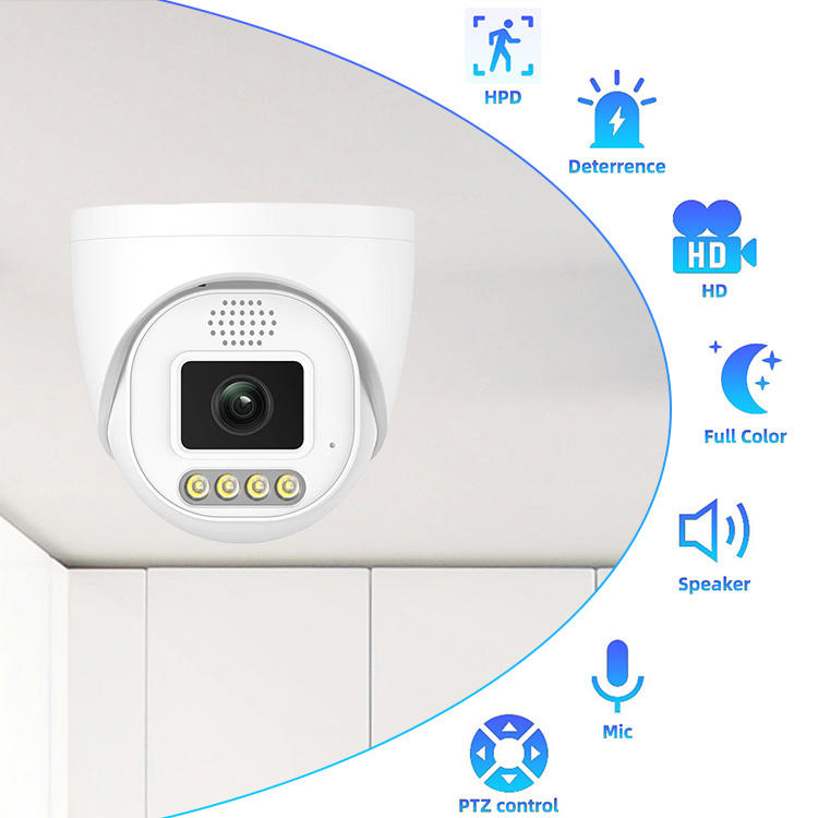 8MP 4K IP Camera 5X Zoom 2.8-12mm Lens 40m Full Color Night Vision H265+ Compression Waterproof IP66