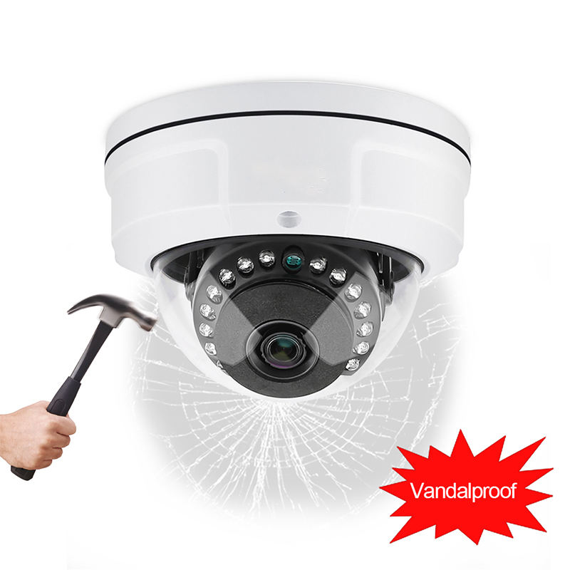 8MP POE IP Dome Camera 4K Vandal-Resistant IR Digital Color Waterproof Housing Night Vision NVR Support CMOS Sensor H.265/H.264