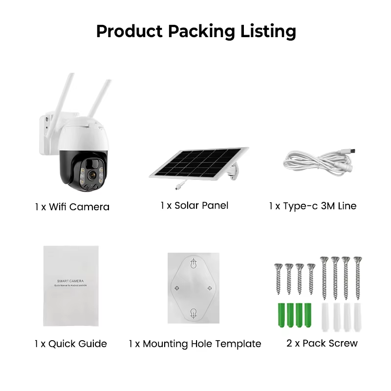 InLifeCam 3.0MP WI-Fi /4g  PIR Solar Battery Outdoor IP Camera TUYA APP