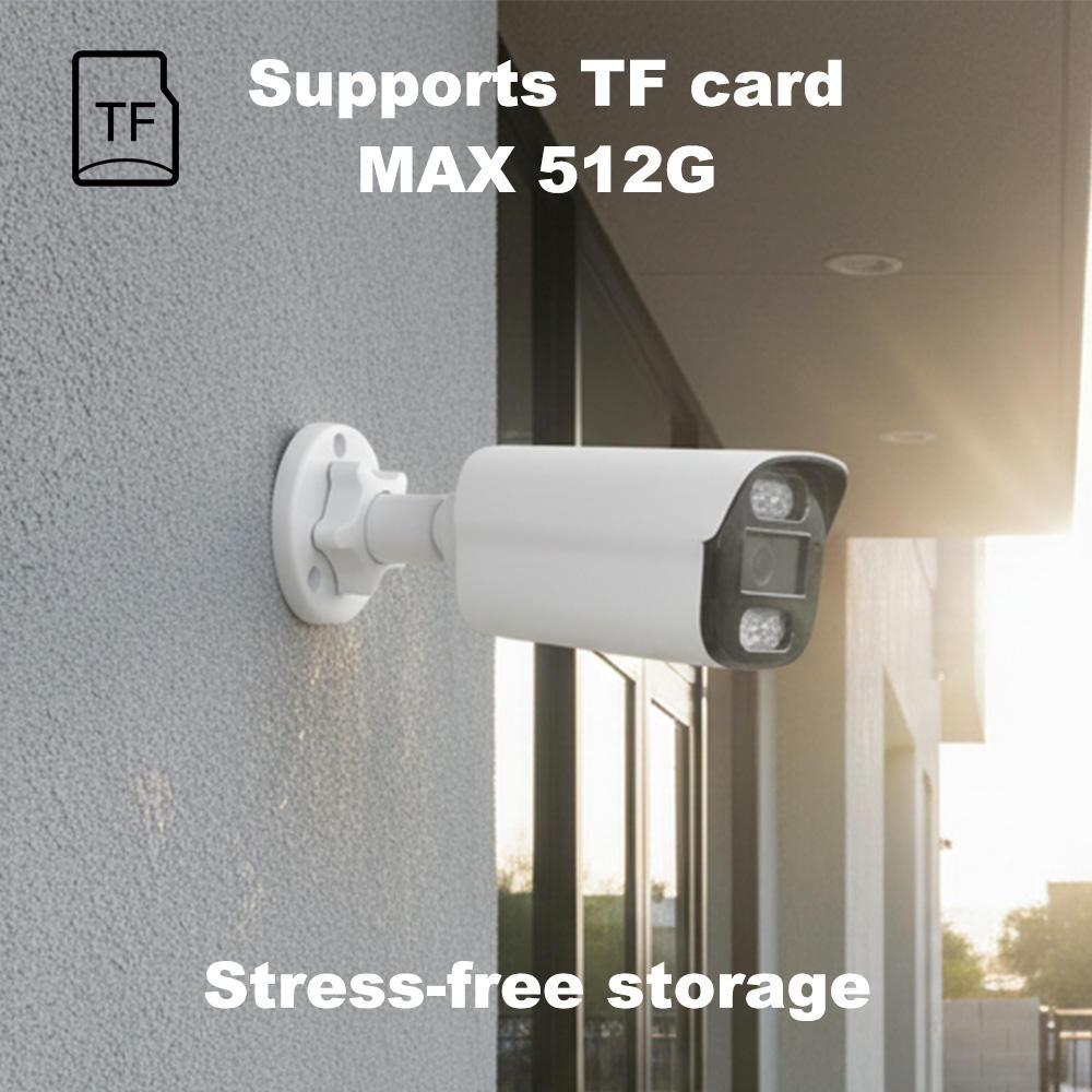 4K POE Metal IP Bullet Camera 4k Cctv Camera H.265+ Full Color Night Vision 40m IP66 Waterproof Humanoid Detection Two-Way Audio