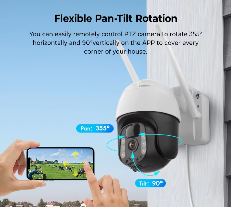 InLifeCam 3.0MP WI-Fi /4g  PIR Solar Battery Outdoor IP Camera TUYA APP