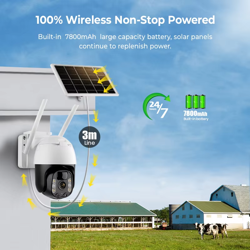InLifeCam 3.0MP WI-Fi /4g  PIR Solar Battery Outdoor IP Camera TUYA APP
