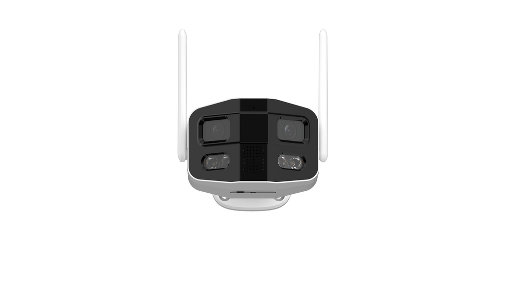 Tuya Smart WiFi Dual Lens Panoramic Camera 4MP 2K Outdoor Binocular Security Camera 180° Wide Angle Full Color Night Vision