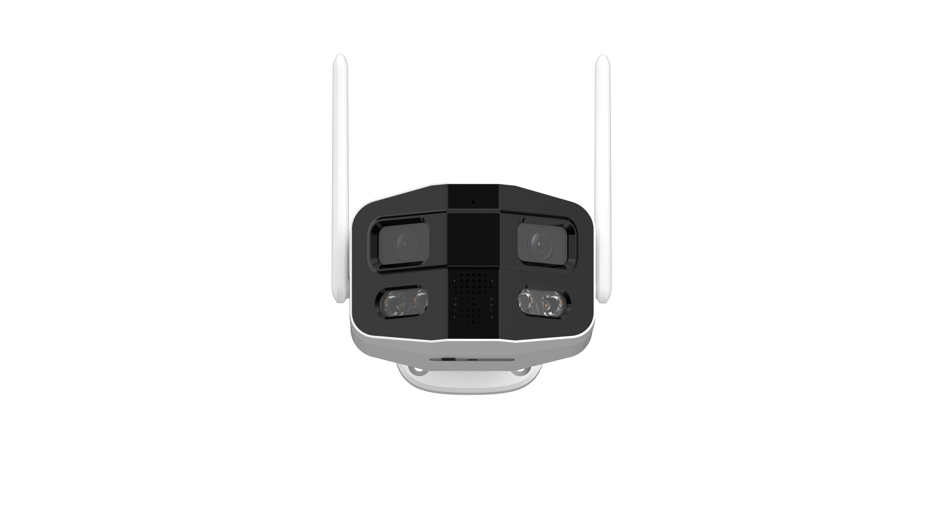 Tuya Smart WiFi Dual Lens Panoramic Camera 4MP 2K Outdoor Binocular Security Camera 180° Wide Angle Full Color Night Vision