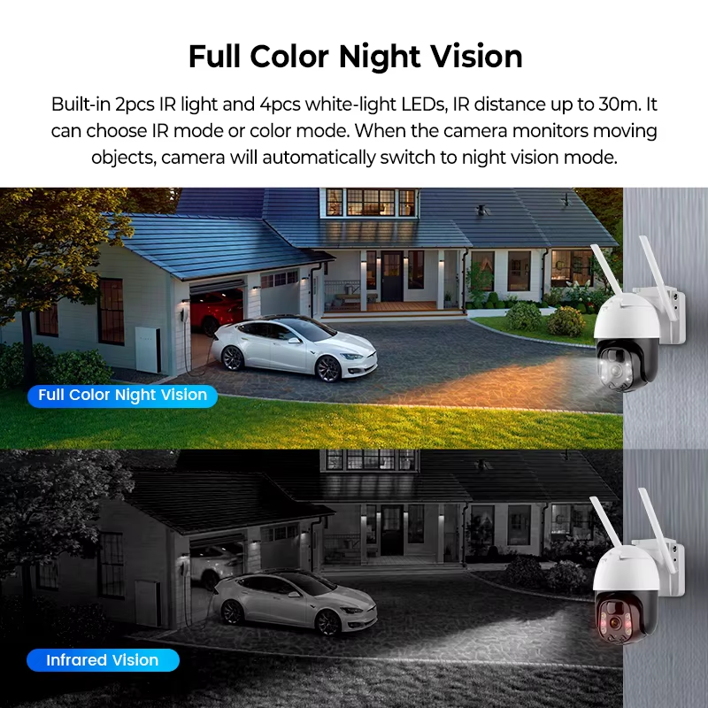 InLifeCam 3.0MP WI-Fi /4g  PIR Solar Battery Outdoor IP Camera TUYA APP